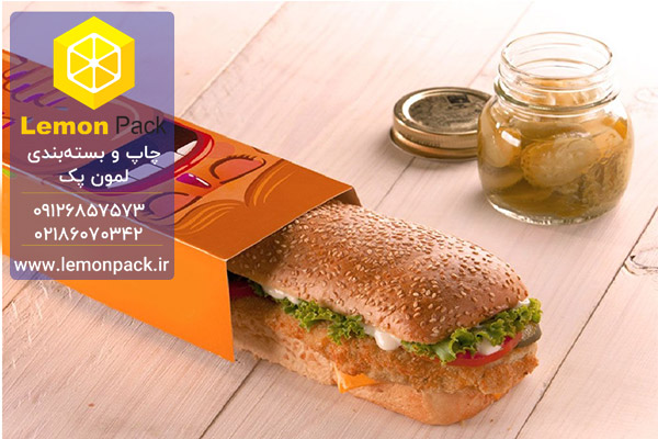 جعبه ساندویچ با چاپ و طراحی اختصاصی توسط لمون پک